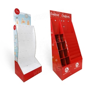 Hot Sale Kerstfestival Promotionele Product Display Rack Kartonnen Vloer Display Cadeau Kerstboom Display Stand - Product Image 4
