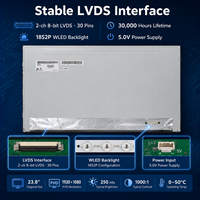 Écran LCD TFT IPS LED 23,8 pouces 1080P LM238WF1-SLK1 en gros pour moniteur de bureau tout-en-un