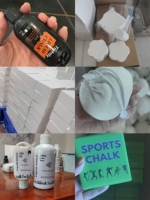 Boule de craie Nuochu avec logo et emballage personnalisés, marque privée, rechargeable, en sachet à cordon, 56 grammes, pour les marques distributeurs