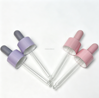 Pipette compte-gouttes en plastique de 1 ml pour huiles essentielles avec bouchon à vis, embout droit et tête en TPU pour pots