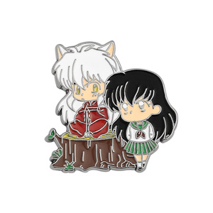 Precio de fábrica <span class=keywords><strong>Inuyasha</strong></span> Higurashi <span class=keywords><strong>Kagome</strong></span> combinación alfileres personalizados Logotipo de Metal insignias Anime Cosplay aleación esmalte Pin fabricantes - Product Image 4
