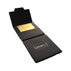 Custom <strong>Mini</strong> Gold Silver Black Paper <strong>Envelopes</strong> with Small Size Insert Card Logo Print - Product Image 1