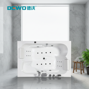 Bañera de Hidromasaje Moderna y Práctica de Acrílico para 2 Personas, Interior/Exterior, con Aire y Burbujas, para Hotel o Villa - Product Image 3
