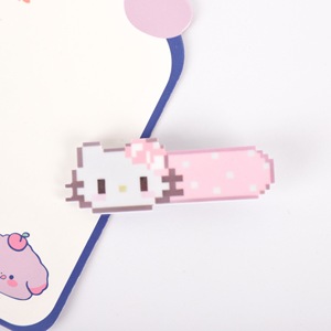 Pince à cheveux légère en acrylique motif chaton mignon, style dessin animé, en forme de bec de canard, pour femme, idéale pour les fêtes - Product Image 4