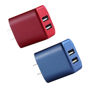 2.4A/5V Double Port Adaptateur <span class=keywords><strong>secteur</strong></span> Bloc De Charge Cube <span class=keywords><strong>USB</strong></span> <span class=keywords><strong>Chargeur</strong></span> Mural Pour iPhone Pour Téléphone Android - Product Image 1