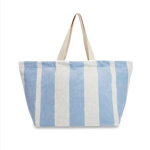 <span class=keywords><strong>Sac</strong></span> à bandoulière de voyage pour femmes avec logo personnalisé <span class=keywords><strong>sac</strong></span> fourre-tout en tissu éponge <span class=keywords><strong>sac</strong></span> de <span class=keywords><strong>plage</strong></span> en coton - Product Image 3