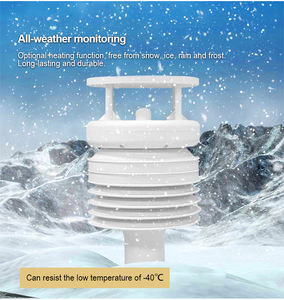 RS485 Modbus Consommation universelle 6 éléments Anémomètre ultrasonique compact Température <span class=keywords><strong>de</strong></span> l'air <span class=keywords><strong>Pression</strong></span> Girouette Station météo - Product Image 6