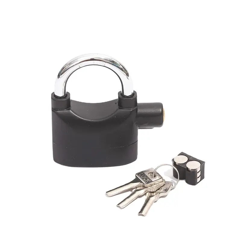 110db Alarm Lock Key Padlock Candado con alarma de 110db personalizado de alto decibelio al por mayor candad