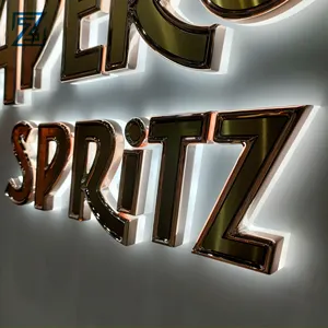 Benutzer definierte Werbung 3D-Buchstaben Shop Logo Beschilderung Licht brett Acryl Brief führte Innen schild Shop Outdoor Store Wand 3D-Beschilderung