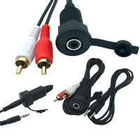 Wasserdichtes Audiokabel DC3,5 mm Buchse auf 2RCA Stecker 3,5 mm Aux MP3-Player
