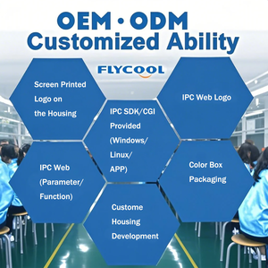 JVS-N518-ZDL 5MP CMOS Bullet <span class=keywords><strong>Camera</strong></span> Dual-Light Zoom <span class=keywords><strong>80m</strong></span> IR 60m Warm Tracking מיקרופון מובנה ראיית לילה IP67 עמיד למים NVR - Product Image 3