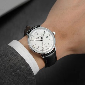 Montre Homme Originale de Marque, Quartz, Étanche 30M, Cadran Lumineux Grand Format, Fine, Élégante, Haut de Gamme, Tendance, Métal Prestigieux - Product Image 1
