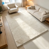 Tapis moelleux et doux pour la décoration intérieure, tapis en fourrure shaggy, tapis antidérapant en peluche pour la chambre à coucher, le salon, la chambre d'enfant, Teppich