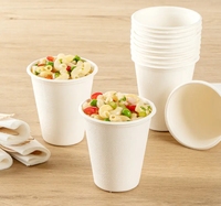Gobelets à glace jetables anti-fuite en canne à sucre, 5 oz et 7 oz, en bagasse, prix d'usine, en vente
