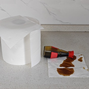 Household Use Kitchen Paper Printed 2 Ply Virgin Wood Pulp Strong Sustainable Roll <strong>PaperTowel</strong> - Product Image 6