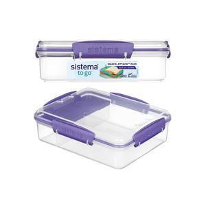 Sistema <b>Lunchbox</b> Snack Attack Duo to go 975 ml 19,7x15,8x6cm farbig sortiert - Product Image 3