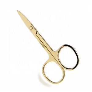 New Stainless Steel Curved Head Eyebrow Scissor Makeup Trimmer Facial Hair Remover Manicuring Scissor Nail <strong>Cuticle</strong> <strong>Tool</strong> - Product Image 2