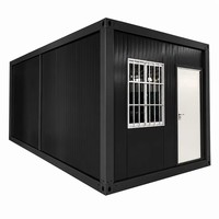 Maison conteneur préfabriquée en acier, démontable, portable, avec panneaux sandwich en laine de roche, en kit, pour hôtel et appartement