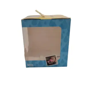 Pvc 창이있는 사용자 정의 로고 아기 우유 물 공급 병 종이 포장 상자