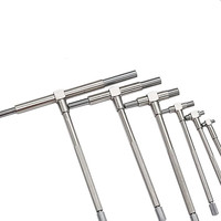 Jeu de jauges télescopiques 8-150mm 6 pièces/ensemble jauge interne 5/16 "-6" jauges de trou pour des mesures rapides du diamètre intérieur des trous