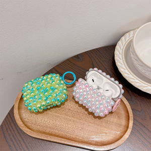 Dernières filles écouteurs accessoires breloques faites à la main femmes perle Design housse pour <span class=keywords><strong>Airpods</strong></span> Pro 2 3 <span class=keywords><strong>Airpods</strong></span> 3 4 - Product Image 5