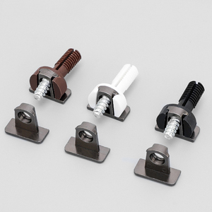 家具架支架板支架销固定连接器，橱柜搁板销塑料支撑夹隐藏金属搁板支架 - Product Image 2