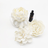 Diffuseur de parfum en roseau de haute qualité 6 cm 8 cm, fleurs en bois de sola faites à la main