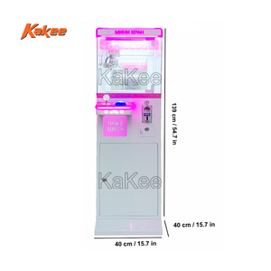 Popular Mini Claw Game Machine Coin Operated Vending <strong>Supplier</strong> Bulk Sale Cartoon Footballs <strong>Key</strong> <strong>Rings</strong> Doll Claw Machine - Product Image 2