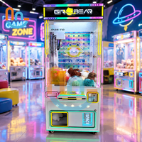 Joy2fun Machine à griffes pour enfants, machine à jouets d'arcade à monnayeur, maison de poupée, petite machine à griffes pour bébés, accepteur de pièces à vendre