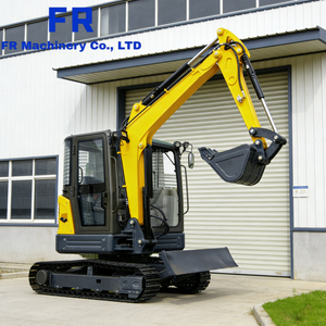 รถขุดตีนตะขาบคุณภาพสูง 5 ตัน 6 ตัน รุ่น FR60 พร้อมห้องโดยสารและเครื่องปรับอากาศ น้ำหนัก 5000 กก. 6000 กก. รถขุดขนาดเล็ก - Product Image 6