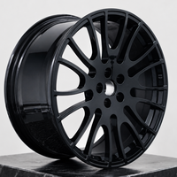 Jantes forgées monobloc GW 6061-T6 noir brillant 18 19 20 22 pouces, multi-rayons, maille 5x112 5x120 pour BMW Audi Benz, finition noir piano