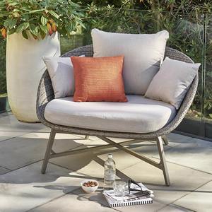 Ensemble de canapés en rotin d'extérieur en forme de L, structure en alliage d'aluminium, mobilier de jardin imperméable pour balcon, terrasse, usage de loisirs - Product Image 4