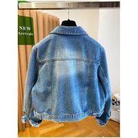 Nouvelle Veste Courte en Jean pour Femme Automne 2026, Col Pointu, Broderie Florale à Œillets, Poche à Rabat, Boutons Argentés, Délavé à l'Acide