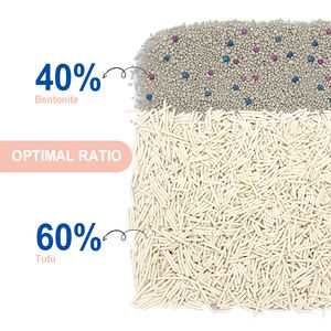 OEM / ODM en vrac meilleur maïs propre personnalisation de haute qualité tufu bétonite jetable litière pour chat mixte - Product Image 2