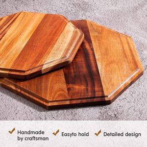 ถาดไม้งานฝีมือตกแต่งแนวชนบทใช้ตกแต่งบ้านไร่ที่มีประโยชน์สำหรับงานเลี้ยง - Product Image 5