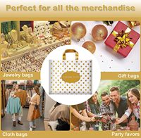 Sacs de marchandise Sacs de boutique en plastique pour petites entreprises Sac à provisions en plastique de remerciement avec logo personnalisé avec poignée