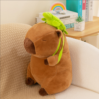Jouets Capybara en peluche douce et mignonne, aspect attrayant, 15 pouces (45-50 cm), pour les prix des jeux de griffes dans les salles d'arcade mondiales