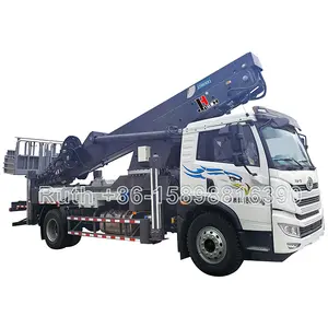 Chinese aerial work platform truck factory JIUHE truck mounted aerial lift 21m 23m 25m 29m 38m 45m aerial work truck