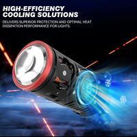 Nouvelles ampoules de phares LED pour voiture T05 H4 Plug & Play avec lentille de projecteur, 55W 6000LM 6500K, faisceau Hi/Lo, avec ventilateur