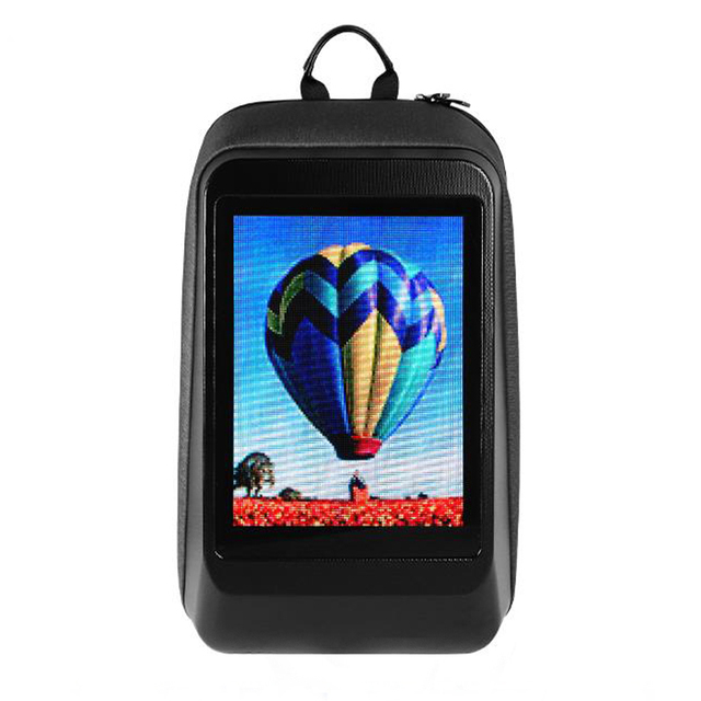 New Hard Shell  Waterproof Smart WIFI APP Control LED Bag LED Billboard Backpack for DIY Travelling Advertising Showing