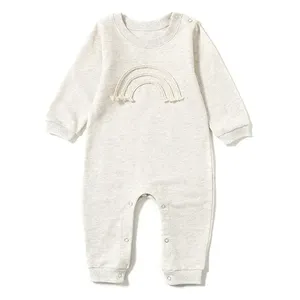 Tutina Unisex per Neonati all'Ingrosso, 100% <span class=keywords><strong>Cotone</strong></span> Morbido, Pigiama Primaverile con Chiusura a Bottoni, Motivo Stampato, Abbigliamento per Neonati - Product Image 3