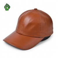 Gorra de Béisbol Ajustable de 6 Paneles de Cuero PU de Alta Calidad, Estilo Deportivo Vintage, para Todas las Temporadas, para Hombre, para Negocios y Ocio, Gorras al por Mayor