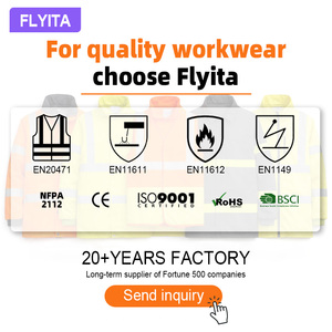 Hi Vis Construction Workwear <strong>Jacket</strong> for Men Custom Winter Waterproof Security Coat with Reflective <strong>Safety</strong> Features - Product Image 4