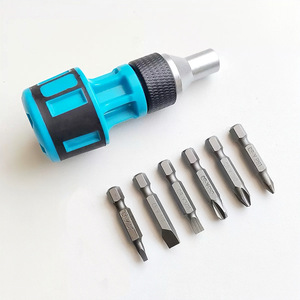 Juego de destornilladores de trinquete pequeños, puntas de 5mm-13mm, punta Phillips magnética para reparación de electrónica doméstica - Product Image 2