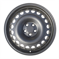 Jante en alliage forgé 130 mm PCD 5 trous 5 pouces de large Gris à trous ronds Neuve pour remplacement de remorque automobile