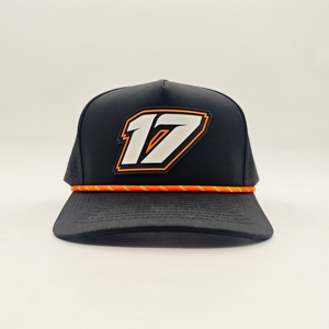 Casquette de golf 5 panneaux de haute qualité avec logo en silicone personnalisé, style vintage avec corde, faible MOQ, OEM, premium, pour club de golf, réglable, snapback - Product Image 4