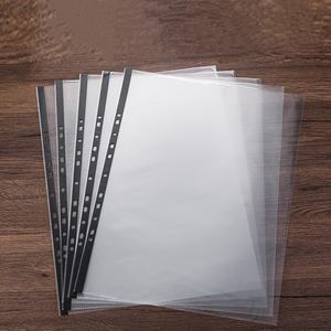 <span class=keywords><strong>A3</strong></span>/A4 brillant 11 trous Transparent <span class=keywords><strong>feuilles</strong></span> mobiles sac de lime en plastique épaissi bureau fichier Protection couverture - Product Image 2