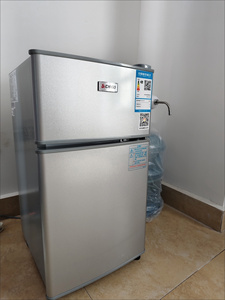 Mini Refrigerador <span class=keywords><strong>de</strong></span> Doble Puerta para <span class=keywords><strong>Alquiler</strong></span> Residencial, Refrigerador Pequeño <span class=keywords><strong>de</strong></span> Dos Puertas con Eficiencia Energética Secundaria - Product Image 6