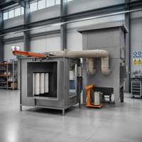 Augmenter la capacité de production : Système de peinture en poudre entièrement automatisé, ligne de fabrication industrielle, cabine de pulvérisation, four de cuisson de la poudre