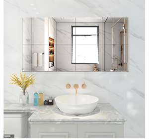 Hot Selling Square Self-adhesive Personalizzato Sticker <strong>Mirror</strong> Glass Frameless <strong>Sticky</strong> <strong>Wall</strong> <strong>Mirror</strong> Decorative Splicing <strong>Mirror</strong> - Product Image 4